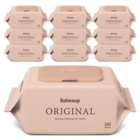 베베숲 오리지널 유아물티슈 캡형 50g 100매 10개