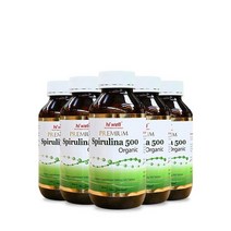 Hiwell [해외건강식품직구] 하이웰 프리미엄 하와이안 스피루리나 500정 5개 (치약사은품증정), 500mg