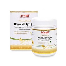 Hiwell [뉴질랜드 로얄젤리] 하이웰 프리미엄 로열젤리 1500mg 300베지캡슐 1개 (치약사은품증정)