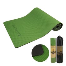 안전한소재 운동매트 홈트레이닝 필라테스 헬스 발레 요가매트, TPE투톤 그린8mm