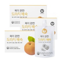 [김재식헬스푸드] 진한 배즙 국내산 도라지배숙 스파우트 100ml 90팩 (30팩 X 3박, 없음, 상세설명 참조