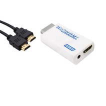파트스캐너 닌텐도 위 완벽호환 Wii to HDMI 변환 컨버터+HDMI 1.5M 케이블 세트, Wii2HDMI 컨버터+HDMI 1.5M케이블