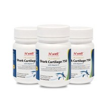 Hiwell [해외건강식품직구] 하이웰 프리미엄 샤크 카트리지 (상어연골) 750mg with 비타민D 100베지캡슐 3개