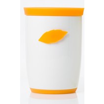 실리만 세라 캐니스터, 주황, 11.2×11.2×15.5㎝, 1개