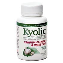 쿄릭 숙성마늘 추출물 포뮬러 칸디다 클렌즈 & 다이제스천 베지테리안 타블렛, 100개입, 1개