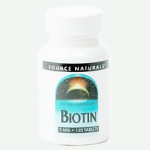 소스내츄럴스 비오틴 5mg 타블렛, 120개입, 1개, 120정