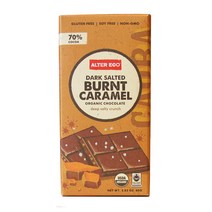 얼터에코 오가닉 초콜릿 다크 솔티드 번트 캐러멜 글루텐 프리, 80g, 1개