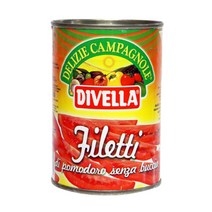 디벨라 DIVELLA 토마토통조림 400g, 필레띠 토마토 슬라이스, 2개