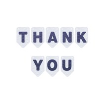 와니데코 THANK YOU가랜드 A 타입, 화이트(문자색 네이비)