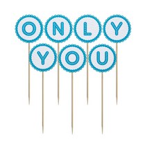 와니데코 미니파티픽 ONLY YOU, 화이트+스카이블루