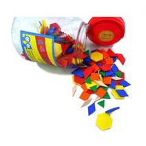 선진상사 플라스틱 패턴블록 250PCS 도형퍼즐, 1개