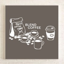 카페스티커_Espresso Macciato 1:4, 화이트, 1개