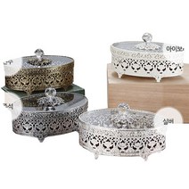 인투데코 타원보석함 대, 아이보리, 1개