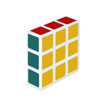 1x3x3 스퀘어 두뇌개발 큐브, 혼합색상, 1개