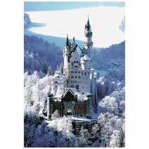 애드윈 눈 덮힌 고성 퍼즐, 1000p, 혼합 색상, 1000피스