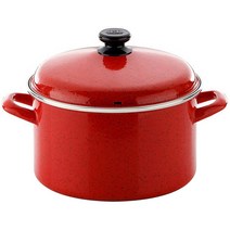 햄튼 HEL 법랑 냄비 깊은양수 레드, 20 x 20 x 13 cm