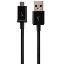 삼성전자 마이크로 USB 5핀 데이터 케이블, ECB-DU4EWE, 블랙