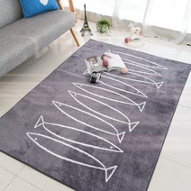 [아포아룸] 북유럽 청어 러그 - 90x150cm (그레이)