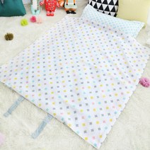 밀키웨이 인견 여름 일체형 낮잠이불 마이크로화이버 베개솜, 미니 크로스