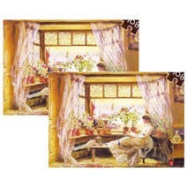 퍼즐라이프 따스한 오후의 햇살 미니 108조각, 10.2x15.3cm, 2개