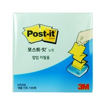 3M 팝업 디스펜서용 리필, 100장, 애플민트