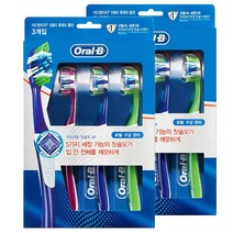 오랄비 컴플리트 5웨이 후레쉬 클린 칫솔, 3개입, 2개