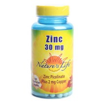 네이쳐스라이프 아연 30mg 베지테리안 캡슐, 100개입, 1개
