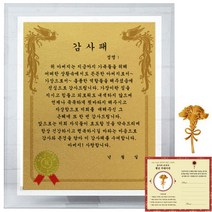 럭키심볼 크리스탈 감사패 8G 아버지 감사패 + 24K골드 카네이션 전자파 스티커