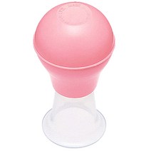 [유두펌프] 더블하트 편평 함몰유두용 수동식 흡인기, 분홍색, 1개
