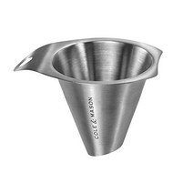 콜앤메이슨 솔트 앤 페퍼콘 퍼넬 깔대기, Silver, 1개