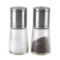 콜앤메이슨 탑 그라인딩 소금 앤 후추 그라인더 기프트 세트, Silver, 1개