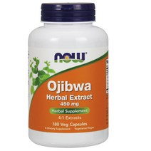 나우푸드 오지브와 허브 추출물 450mg 베지 캡슐, 180개입, 1개