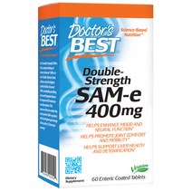 닥터스베스트 더블-스트랭스 SAM-e 400mg 타블렛 글루텐 프리 비건, 60개입, 1개, 60정