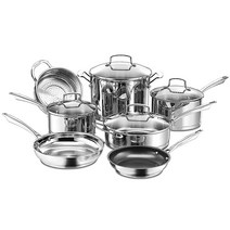 쿠진아트 프로페셔널 시리즈 냄비프라이팬 7종 세트, Stainless Steel, 냄비 4개입 + 프라이팬 2개입 + 스티머