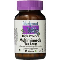 Bluebonnet 멀티 미네랄즈 플러스 보론 베지테리언 캡슐, 90개입, 1개