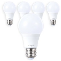 씨티오 LED 전구 10W, 전구색, 5개