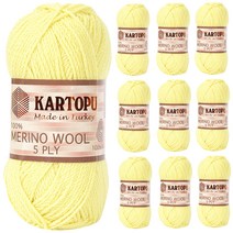 연일섬유 카르토푸 메리노울 8PLY 뜨개실 10p, 330 치크