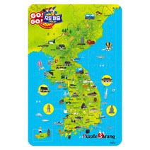 Go!Go! 지도퍼즐 우리나라, 1개, 108피스