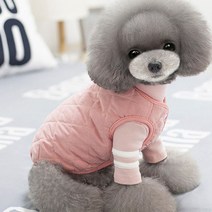 아이앤엘인스퍼레이션 애견 퀼팅 조끼, 핑크