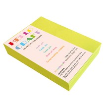종이문화 레인보우카드 두꺼운 양면 카드지 32절 No.08 브라이트옐로우, 110매