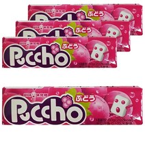 유에이치에이 푸쵸 스틱캔디 그레이프, 50g, 4개