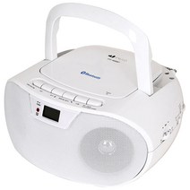 인비오 블루투스 포터블 CD 플레이어, CD-600BT, 화이트