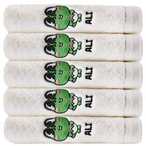 소프트터치 에그구그 캐릭터 수건 150g, 알리(화이트), 5개