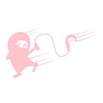 본투로드 차량 파손 닌자 스티커 연분홍 긁힘닌자 05