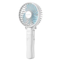 클래파 고속충전 보조 배터리 겸용 핸디형 USB 선풍기, BFB-HF2601W, 화이트