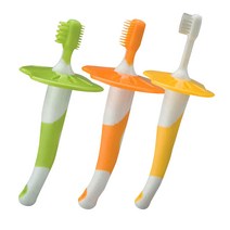 콤비 유아용 칫솔 스텝업, 혼합색상, 3개입