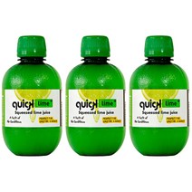 퀵라임 퀵 스퀴즈드 라임즙 1병, 280ml, 3개
