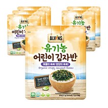 엘빈즈 유기농 어린이 김자반, 해물맛, 21g, 6개