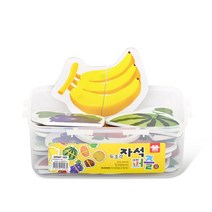 아리아띠 과일 자석 퍼즐 32피스, 혼합색상
