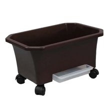 전원테크 베란다 텃밭화분 클래식, 다크브라운